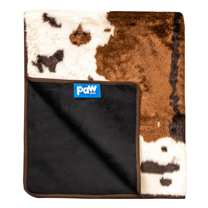 PupProtector™ Waterproof Throw Blanket - Brown Faux Cowhide