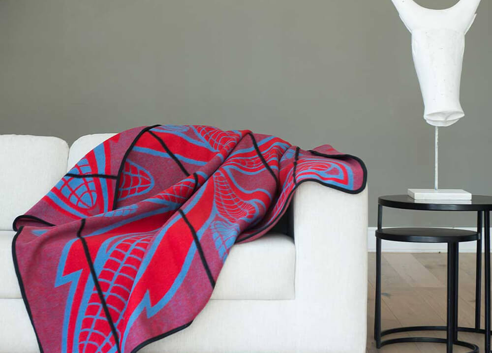 Patterned Blankets and Throws Traditionally Made In South Africa