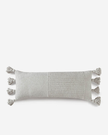 Braided Pom Pom Lumbar Pillow