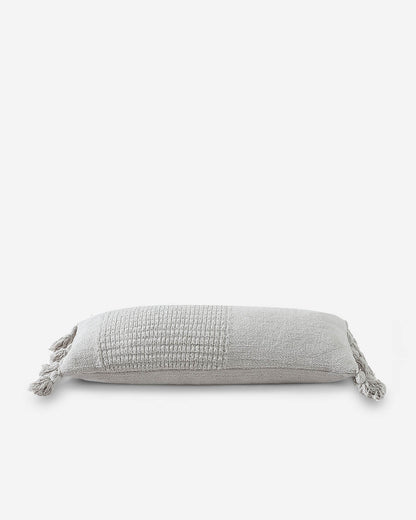 Braided Pom Pom Lumbar Pillow