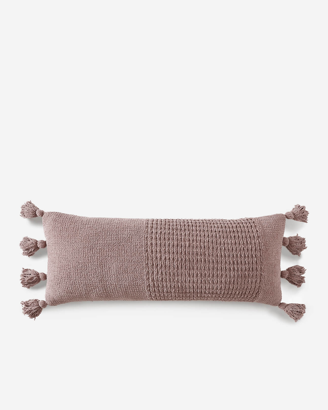 Braided Pom Pom Lumbar Pillow