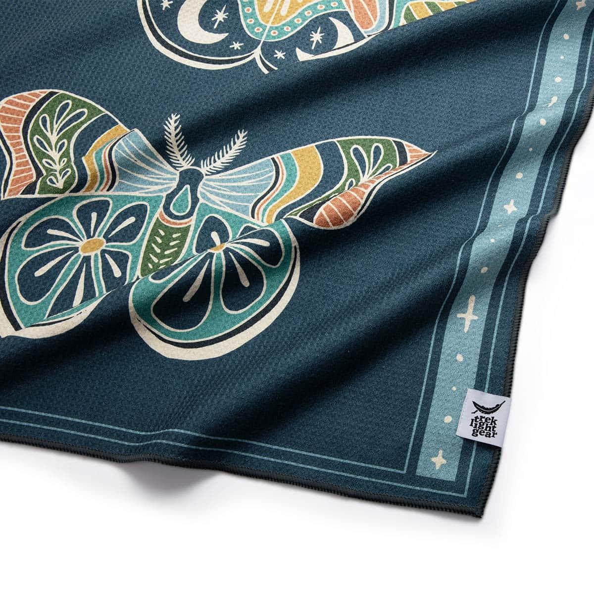 Painted Moth Yoga Towel