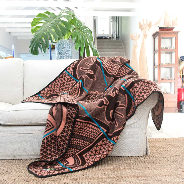 Maasai African Blanket With Fleece -  Canada
